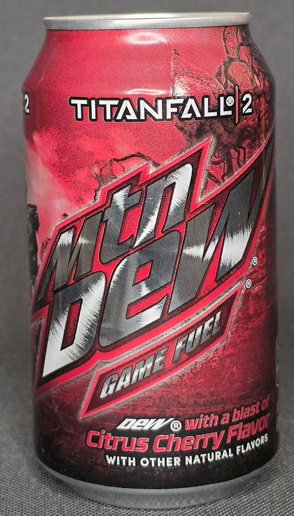 mtn dew Game Fuel Citrus Cherry Titanfall 2 USA 2017
