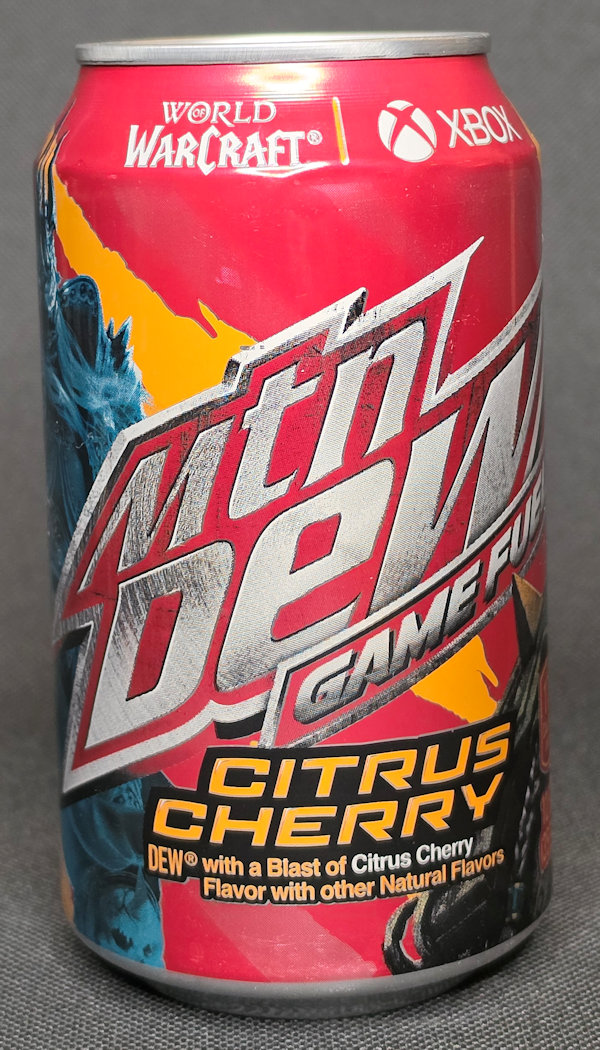 mtn dew Game Fuel Citrus Cherry World of Warcraft USA 2024