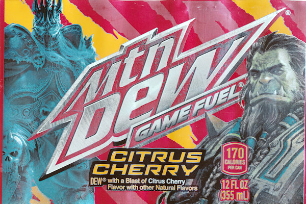 mtn dew Game Fuel Citrus Cherry WOW USA 2024